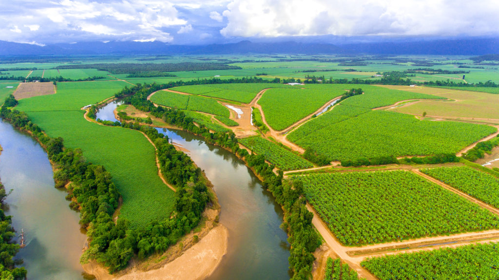 An Aerial View Of The Tully Catchment Far North Queensland Landcare   An Aerial View Of The Tully Catchment Far North Queensland 1024x575 