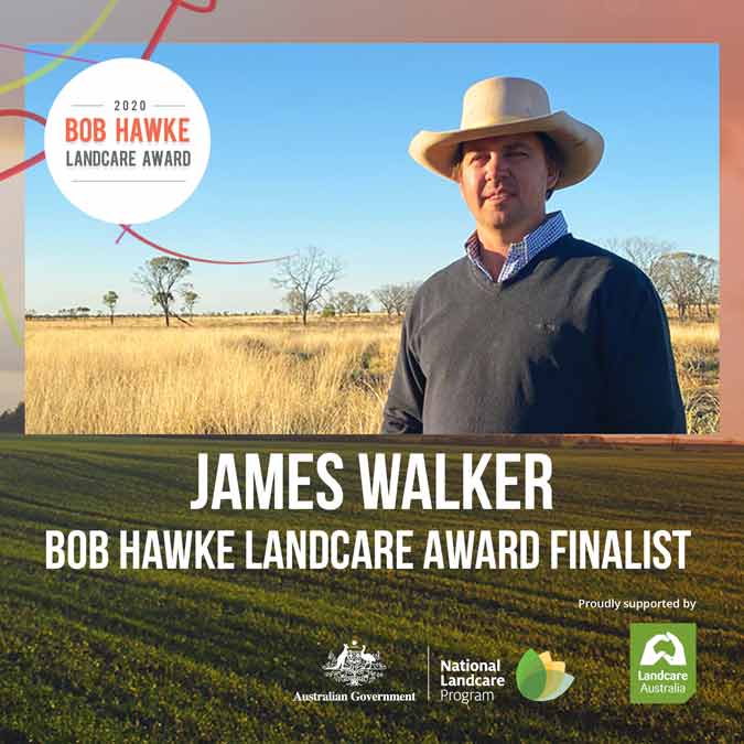 James Walker announced as a finalist for the Bob Hawke Landcare Award