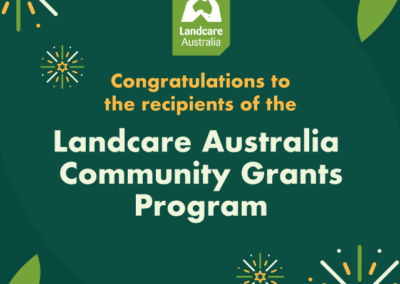 $300,000 of Landcare Australia Community Grants given to revive nature, boost biodiversity and support volunteers