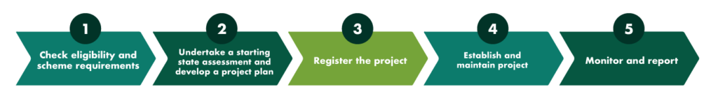 Steps to participate in the Nature Repair Market Scheme